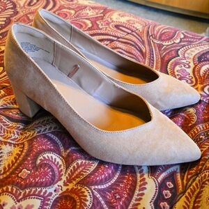 Torrid Nude Block Heel Pumps 8W